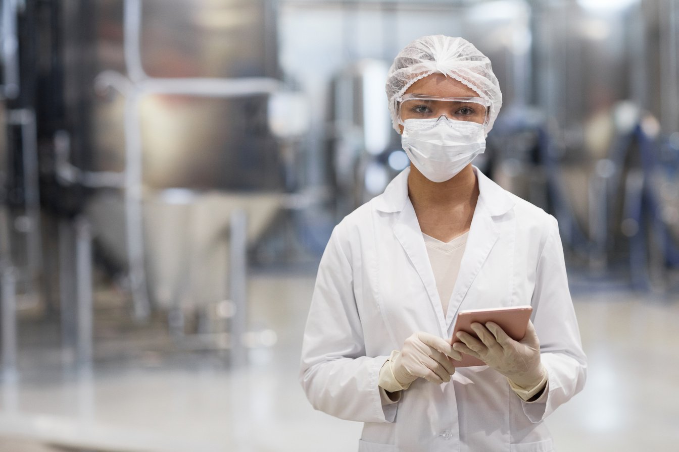 Female Worker at Pharmaceutical Factory