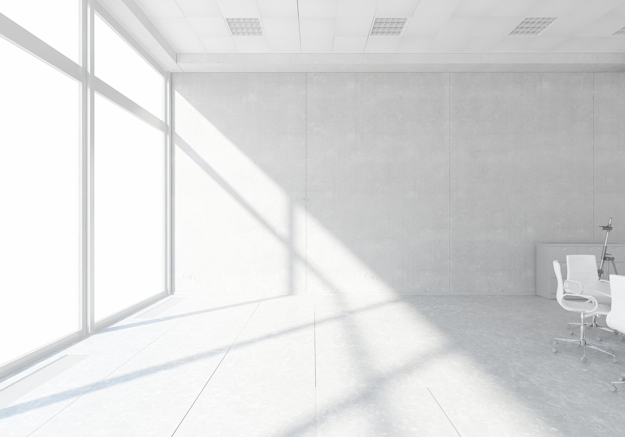 White Office Interior