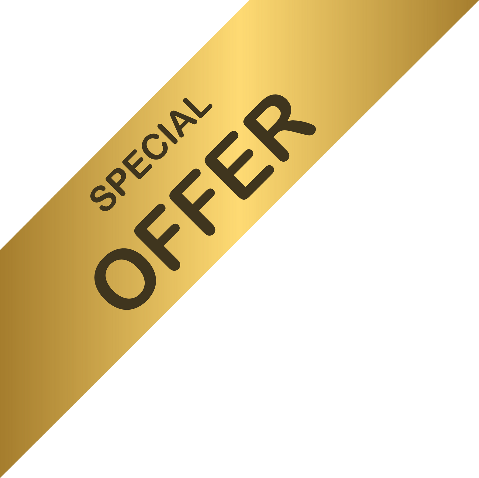 Special offer ribbon corner tag icon